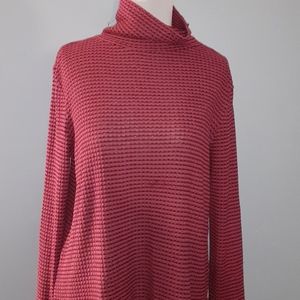 Mudd Brand Rust Red Turtleneck Tunic Sweater Sz L
